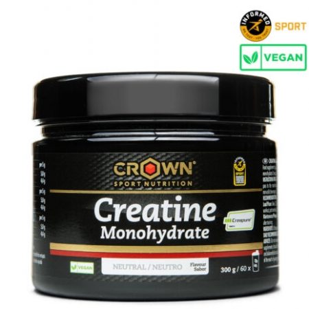 BOTE CREATINE MONOHYDRATE CROWN 300g. (60 tomas) CREAPURE