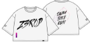 CAMISETA Z3R0D OVERSIZE CROP WOMAN SBR WHITE