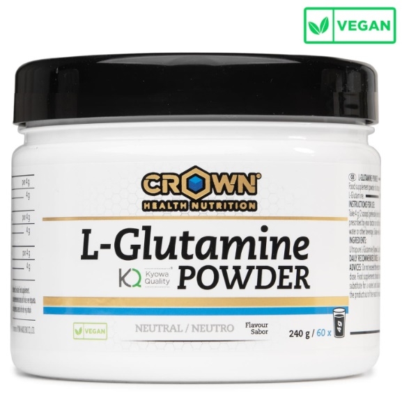 L-GLUTAMINE POWDER CROWN 240 g. (60 tomas)