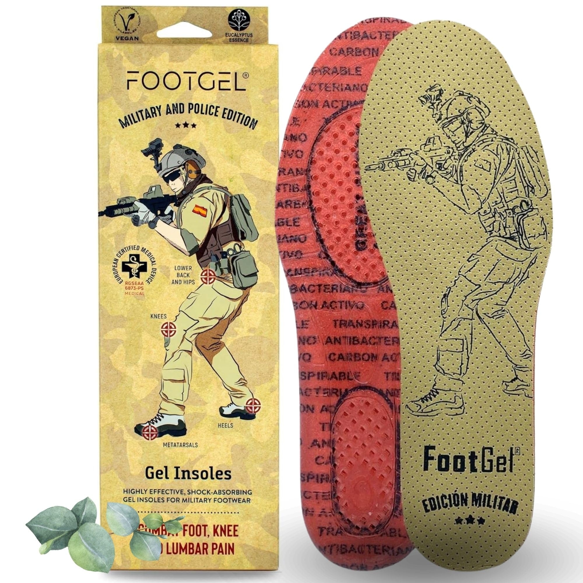 PLANTILLAS FOOTGEL EDICIÓN MILITAR Y POLICIAL