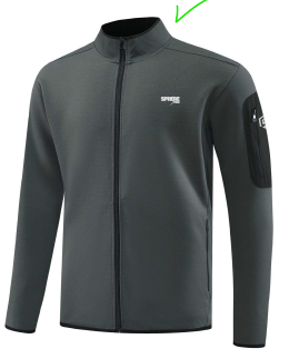 SUDADERA ABIERTA SPHERE PRO TREKKING HOMBRE - GREY