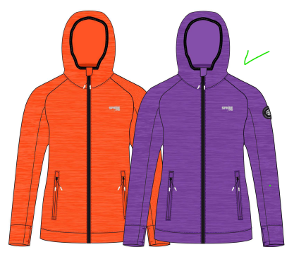 SUDADERA ABIERTA TREKKING MUJER - GABAL