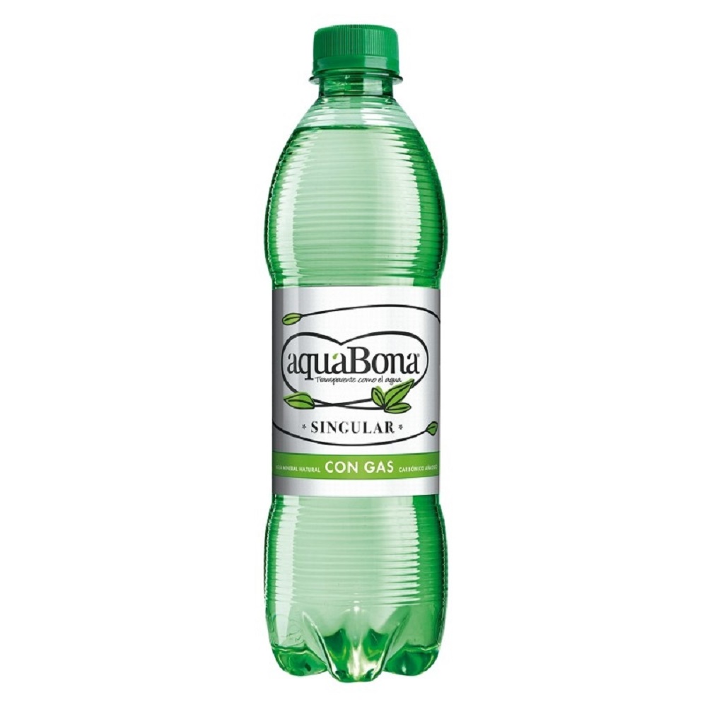 AGUA CON GAS 0.5 L. AQUABONA