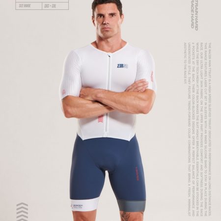 TRITRAJE Z3R0D RACER TTSUIT MAN SMOKE WHITE